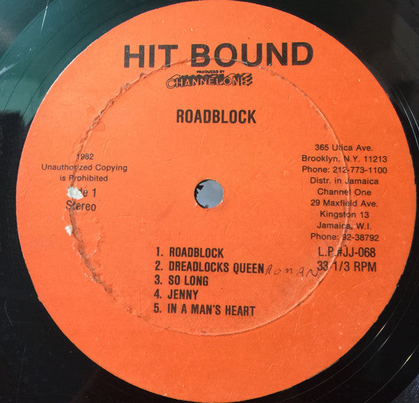 Sammy Dread : Roadblock (LP, Album)