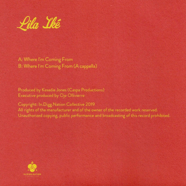 Lila Iké : Where I'm Coming From (7", Col)