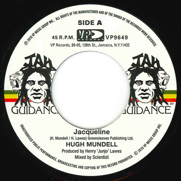 Hugh Mundell : Jacqueline (7", RE)