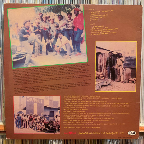 Sugar Minott : Sufferer's Choice (LP, Album)