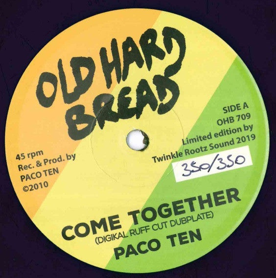 Paco Ten : Come Together (Digikal Ruff Cut Dubplate) / Version (7", Ltd, Num)