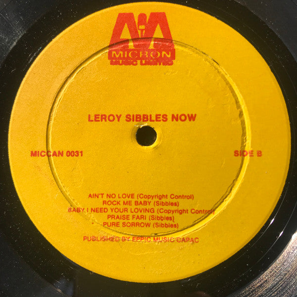 Leroy Sibbles : Now (LP, Album)