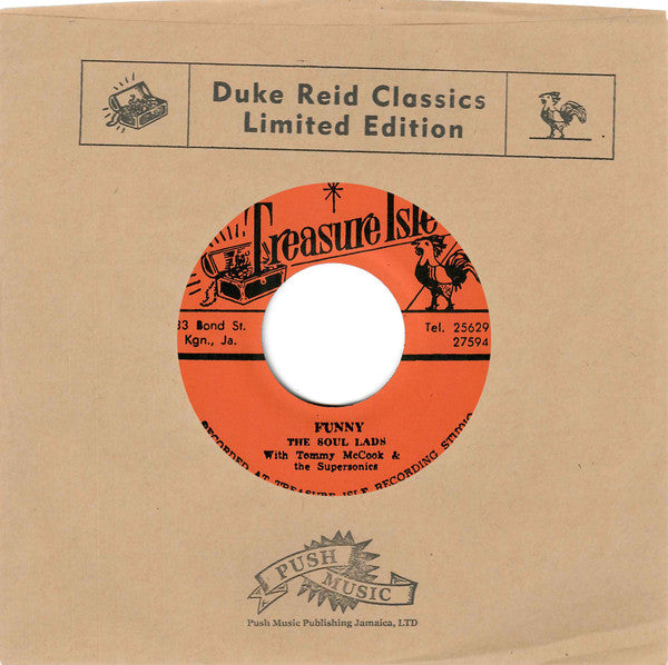 The Soul Lads With Tommy McCook & The Supersonics : Funny / I Am Yours Forever (7", Ltd, RM)