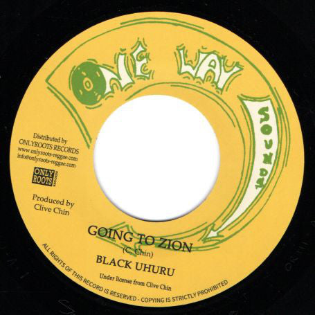 Black Uhuru : Going To Zion (7", Single, RE)