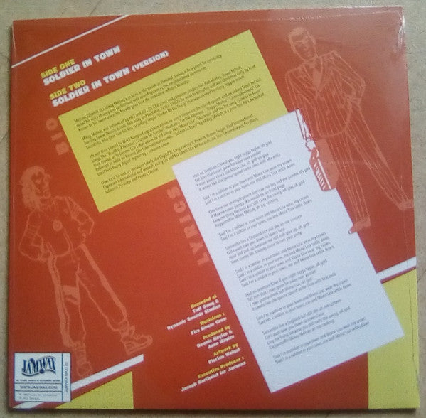 Mikey Melody : Soldier In Town (12", Single, RE, Pic)
