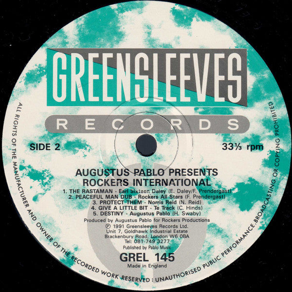 Augustus Pablo : Rockers International (LP, Comp, RE)