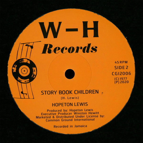 Hopeton Lewis : Think Positive / Story Book Children (12", RE)