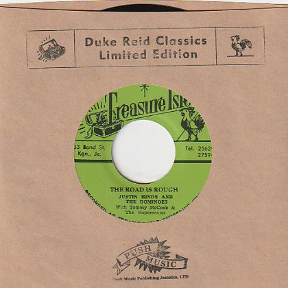 Justin Hinds & The Dominoes With Tommy McCook & The Supersonics / Tommy McCook & The Supersonics : The Road Is Rough / Look Away (7", Ltd, RM)