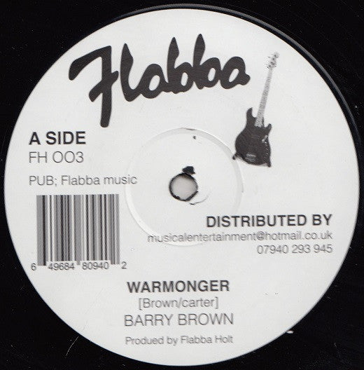 Barry Brown : Warmonger (12", RE)