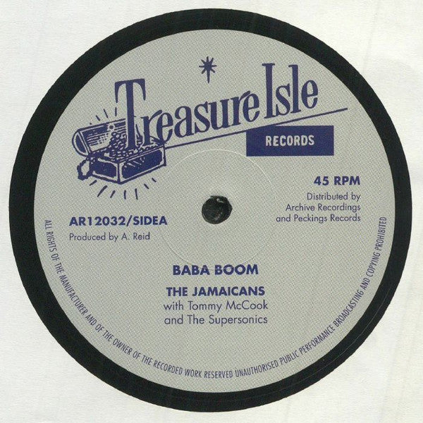 The Jamaicans With Tommy McCook And The Supersonics / Techniques* & The Supersonics : Baba Boom / Travelling Man  (12", RE)