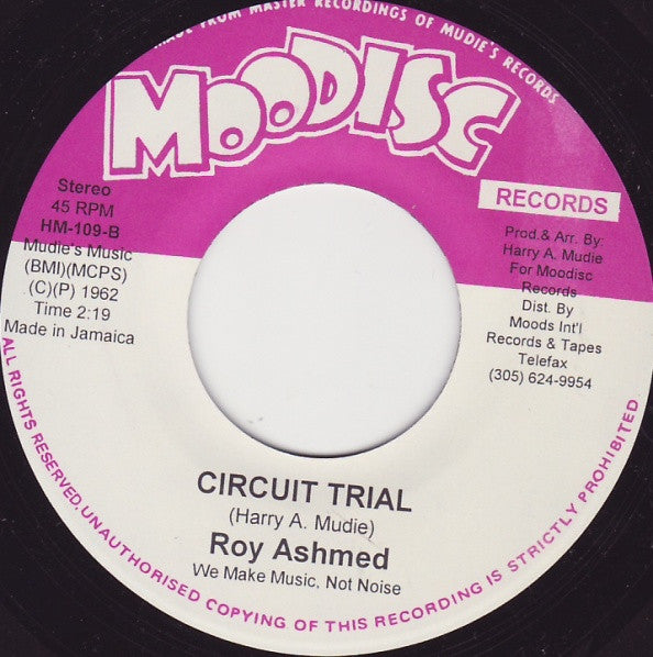 Count Ossie & The Wareikas / Roy Ashmed : Babylon Gone / Circuit Trial (7", RE)