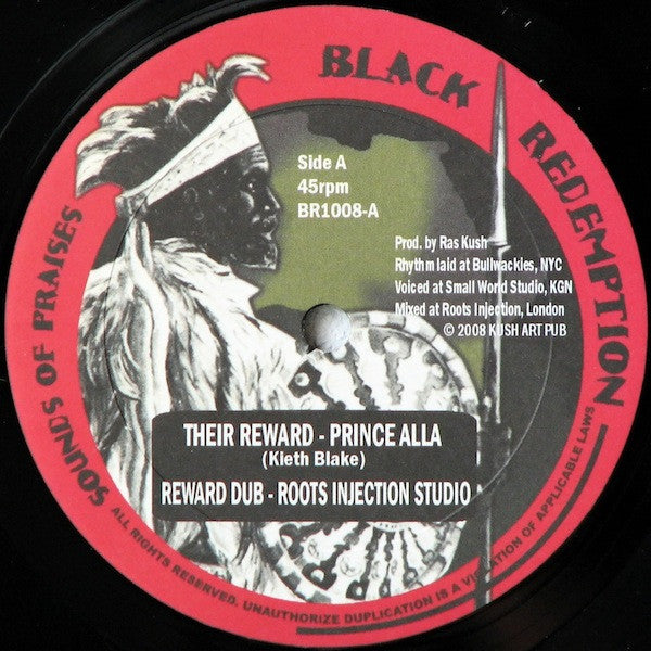 Prince Alla / Fred Locks : Their Reward / Walls (10")