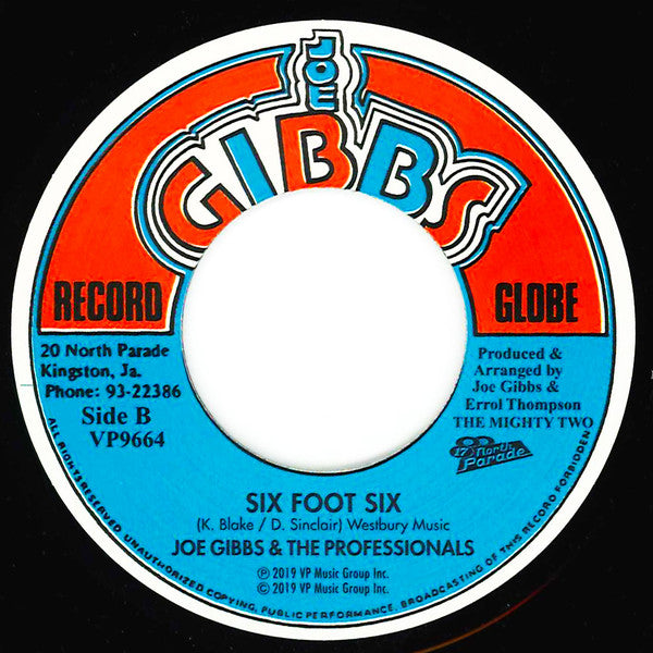 Prince Allah* / Joe Gibbs & The Professionals : Naw Go A Them Burial / Six Foot Six (7", RE)