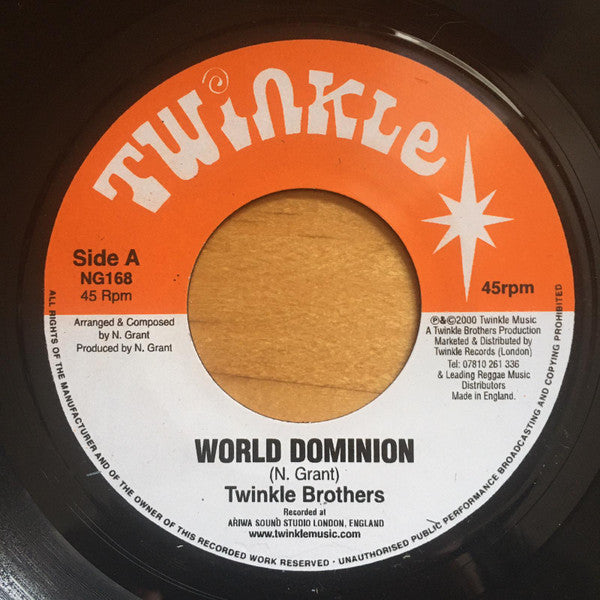 Twinkle Brothers : World Dominion (7", RP)