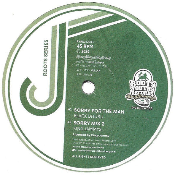 Black Uhuru : Sorry For The Man (12")