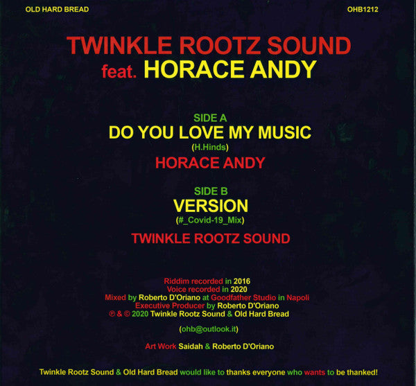 Twinkle Rootz Sound Feat. Horace Andy : Do You Love My Music (12", Ltd)