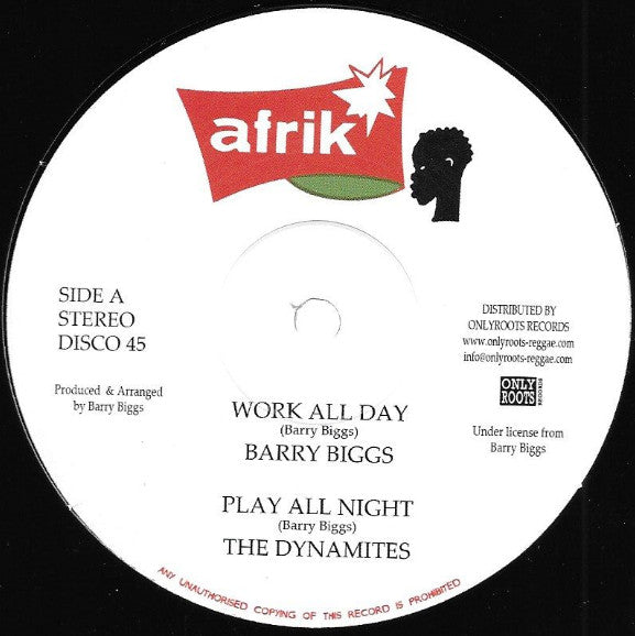 Barry Biggs / Clarence Wears : Work All Day / Working Mood (12")