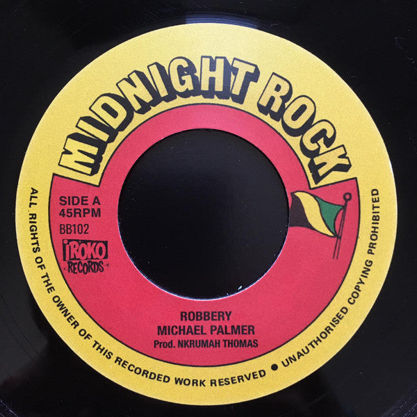 Michael Palmer : Robbery (7", Single, RE)