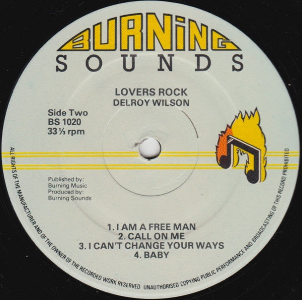 Delroy Wilson : Lovers' Rock (LP, Album)