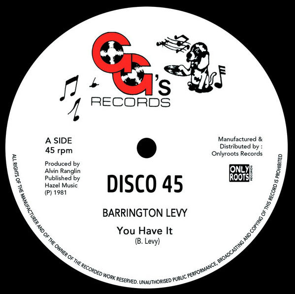 Barrington Levy : You Have It (12", RE)