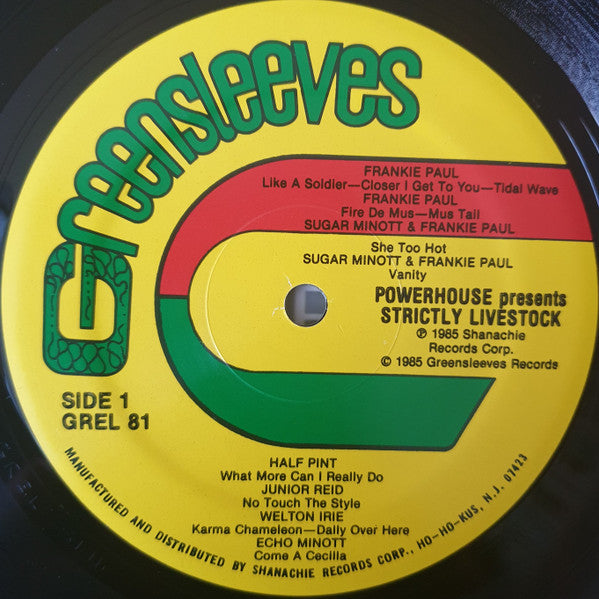 Various : Powerhouse Presents: Strictly Live Stock (LP)