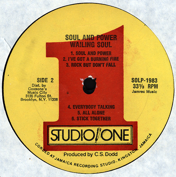 Wailing Soul* : Soul & Power (LP, Album)