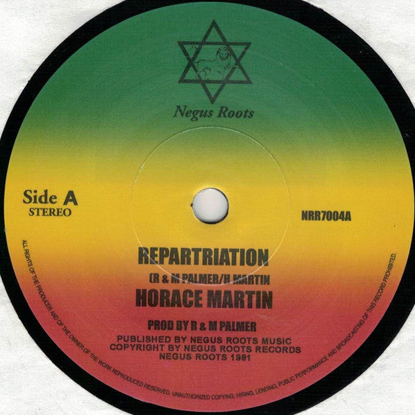 Horace Martin : Repartriation  (7", Single)