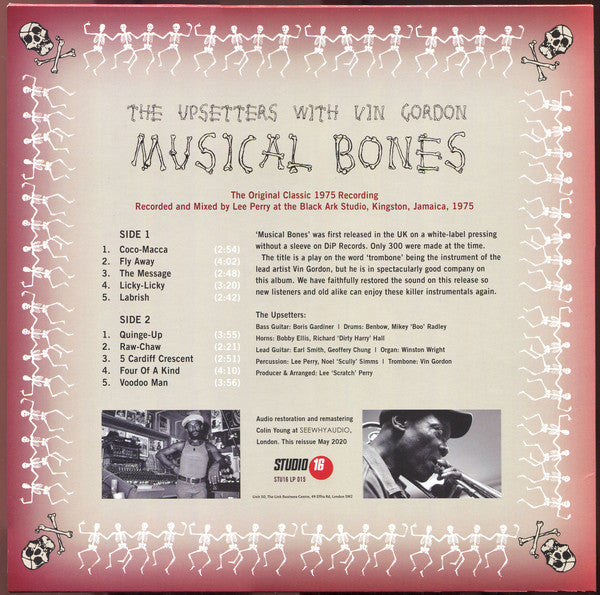 The Upsetters With Vin Gordon : Musical Bones (LP, Album, RE)
