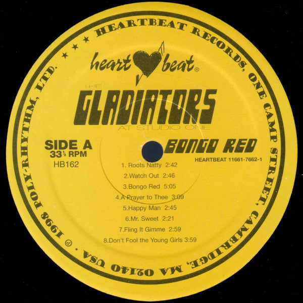 The Gladiators Featuring Albert Griffiths : At Studio One - Bongo Red (LP, Comp)