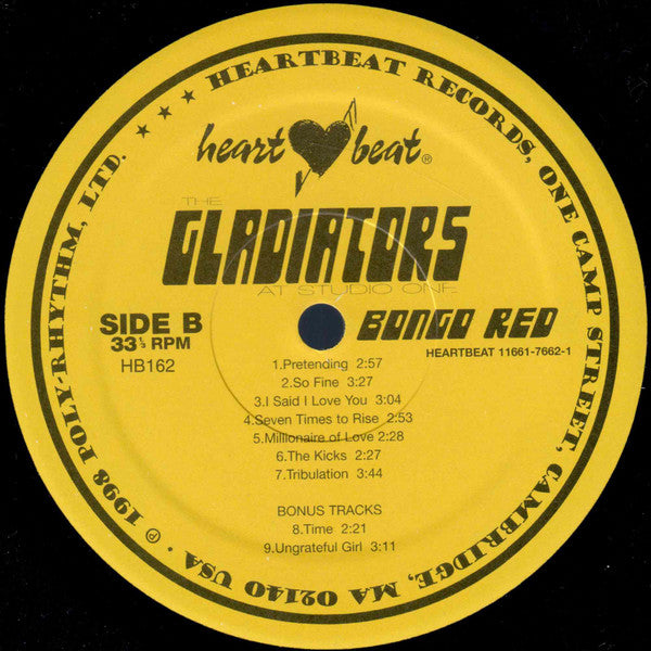 The Gladiators Featuring Albert Griffiths : At Studio One - Bongo Red (LP, Comp)