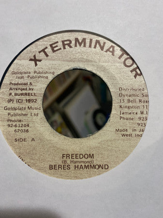 Beres Hammond : Freedom (7")