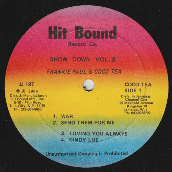 Frankie Paul & Cocoa Tea : Showdown Vol 8 (LP)