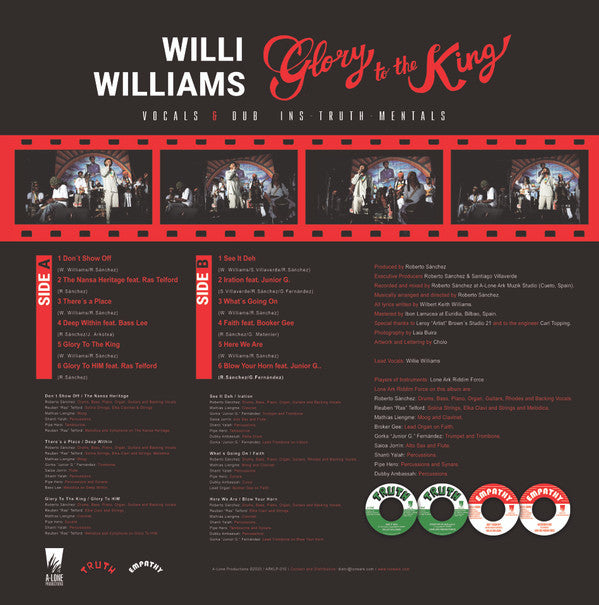 Willi Williams : Glory To The King (LP, Album)
