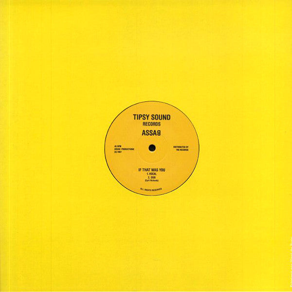 Assab : I'm A Loner Girl / If That Was You (12", RE)