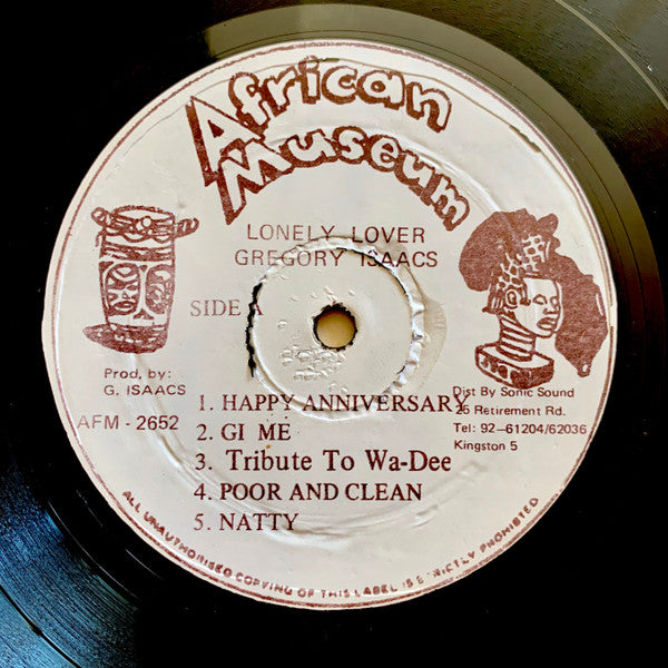 Gregory Isaacs : The Lonely Lover (LP, Album)