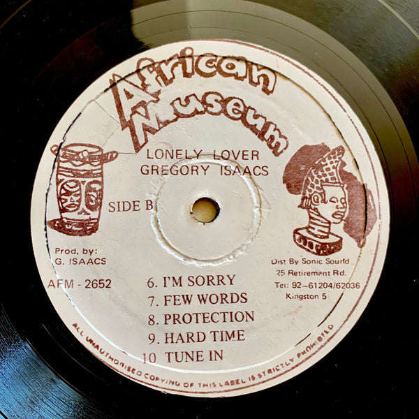 Gregory Isaacs : The Lonely Lover (LP, Album)