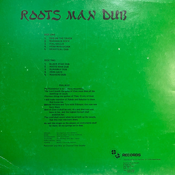 The Revolutionaries : Roots Man Dub (LP)