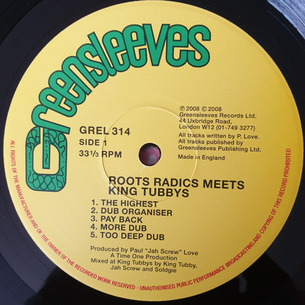 Roots Radics* Meets King Tubby's* : More Dangerous Dub : Original Dub Classics Chapter 2 (LP, Album)