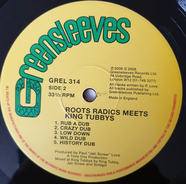 Roots Radics* Meets King Tubby's* : More Dangerous Dub : Original Dub Classics Chapter 2 (LP, Album)