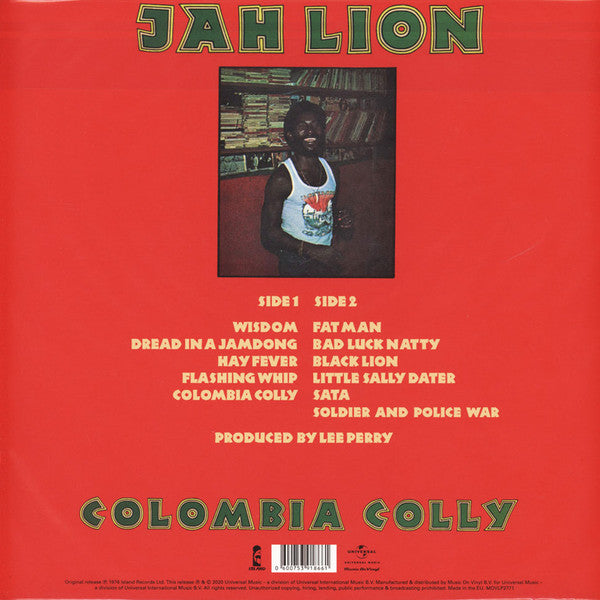 Jah Lion : Colombia Colly (LP, Album, RE, 180)