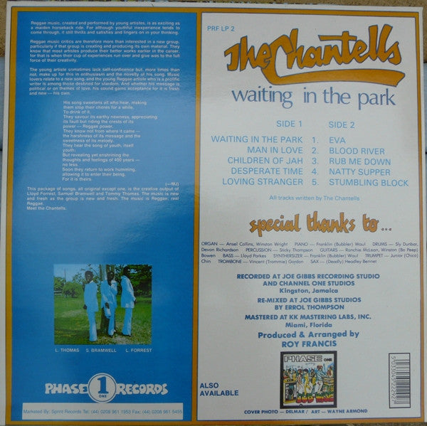 The Chantells : Waiting In The Park (LP, Comp, RE)