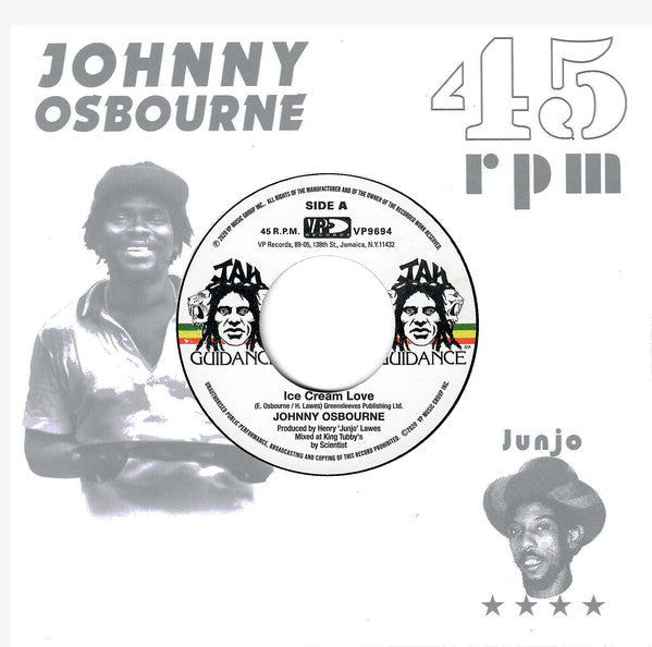 Johnny Osbourne : Ice Cream Love (7", RE)