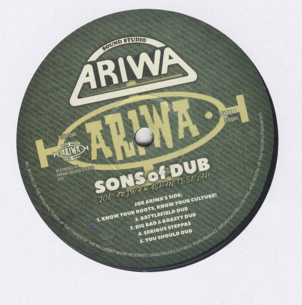 Ashanti Selah Meets Joe Ariwa : Sons Of Dub (LP, Album)