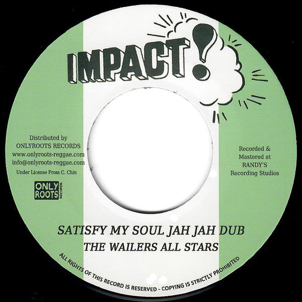 The Wailers : Satisfy My Soul Jah Jah (7", RE)
