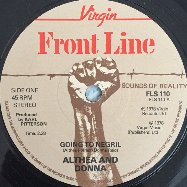 Althea And Donna* : Going To Negril  (7", Single)