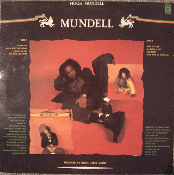 Hugh Mundell : Mundell (LP, Album, RE)