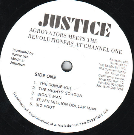 Agrovators* Meets The Revolutioners* : At Channel One Studios (Instrumental) (LP, Album, RE)