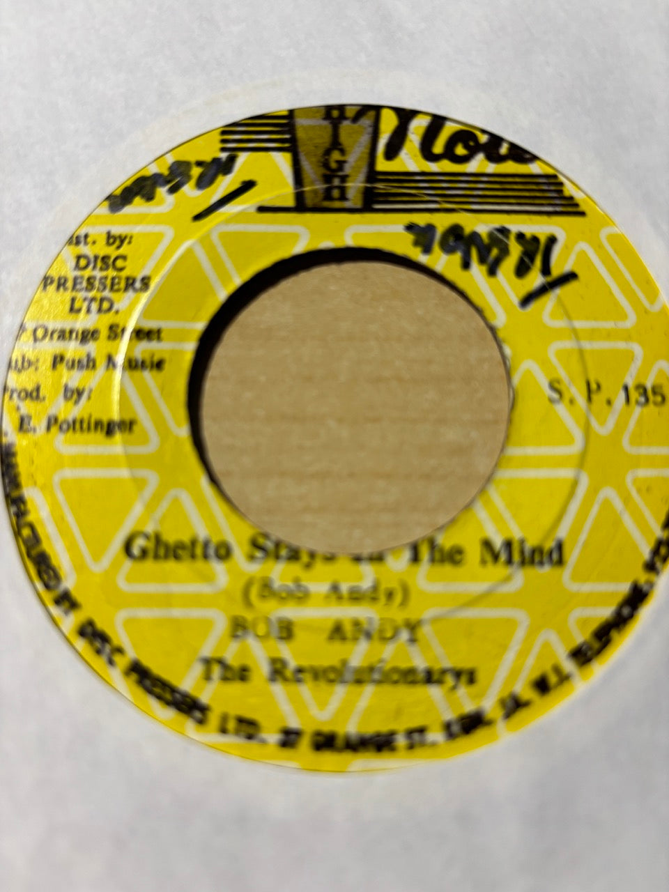 Bob Andy And The Revolutionarys* : Ghetto Stays In The Mind (7")