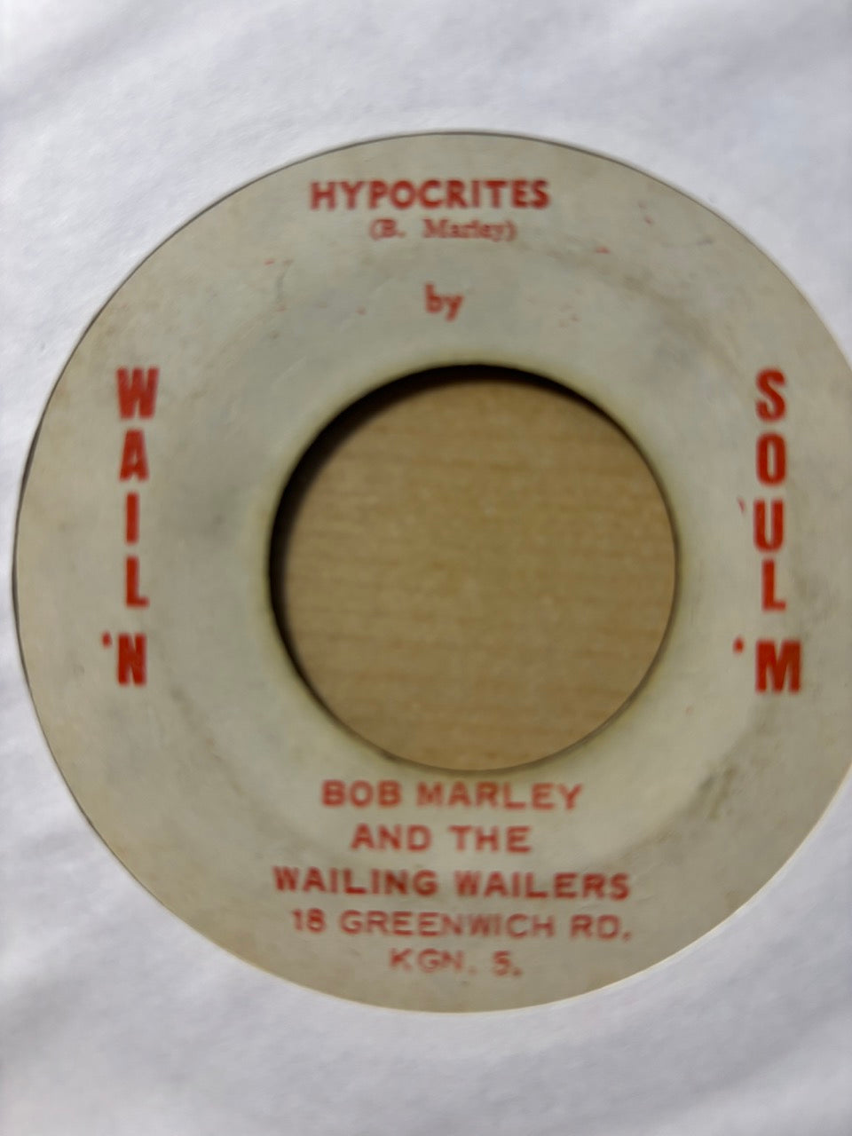 Bob Marley And The Wailing Wailers* : Nice Time / Hypocrites (7", Single)