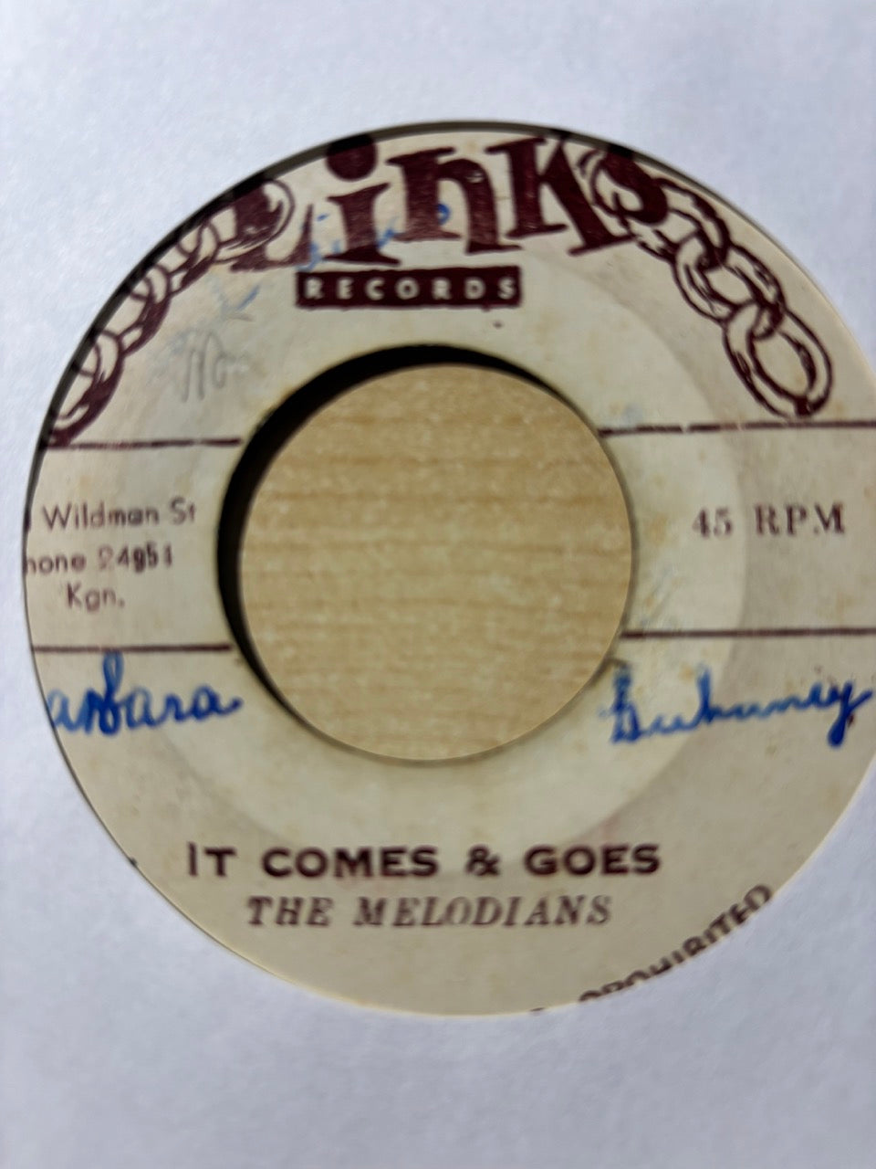 The Melodians : It Comes And Goes / Sweet Rose (7")